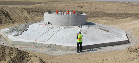 Staking wind mill sites, power lines, substations and more.