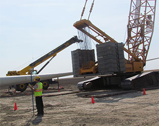 High Prairie Survey offers complete surveying services for wind farms